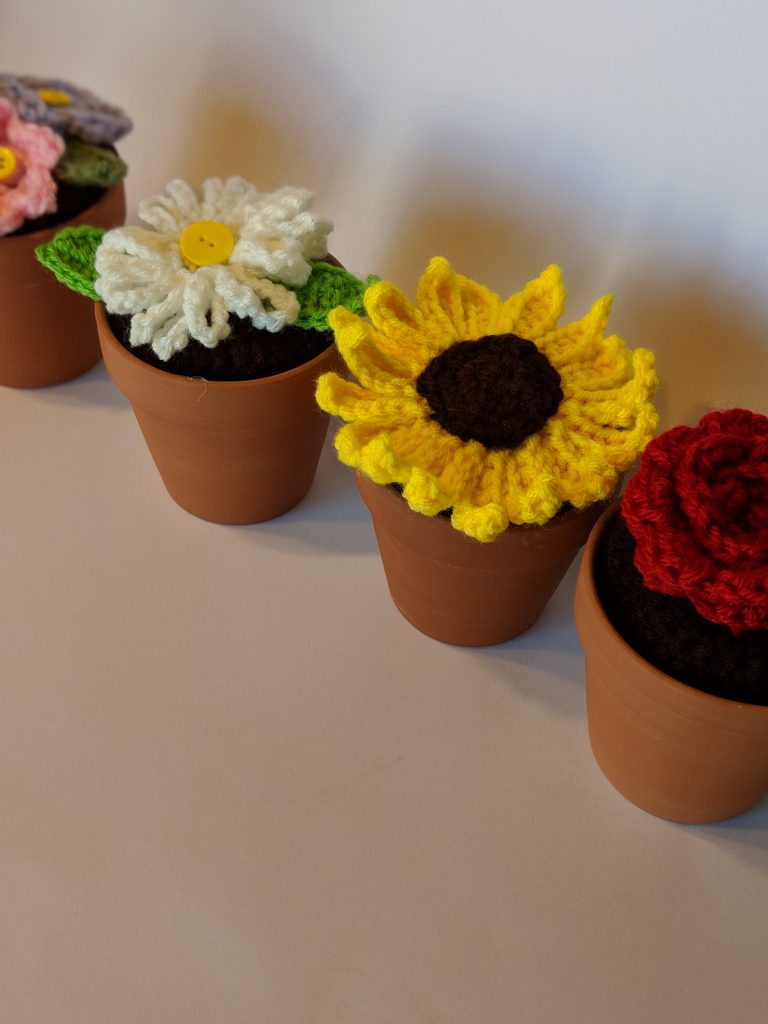 Potted Crochet Flowers To Craft A Home