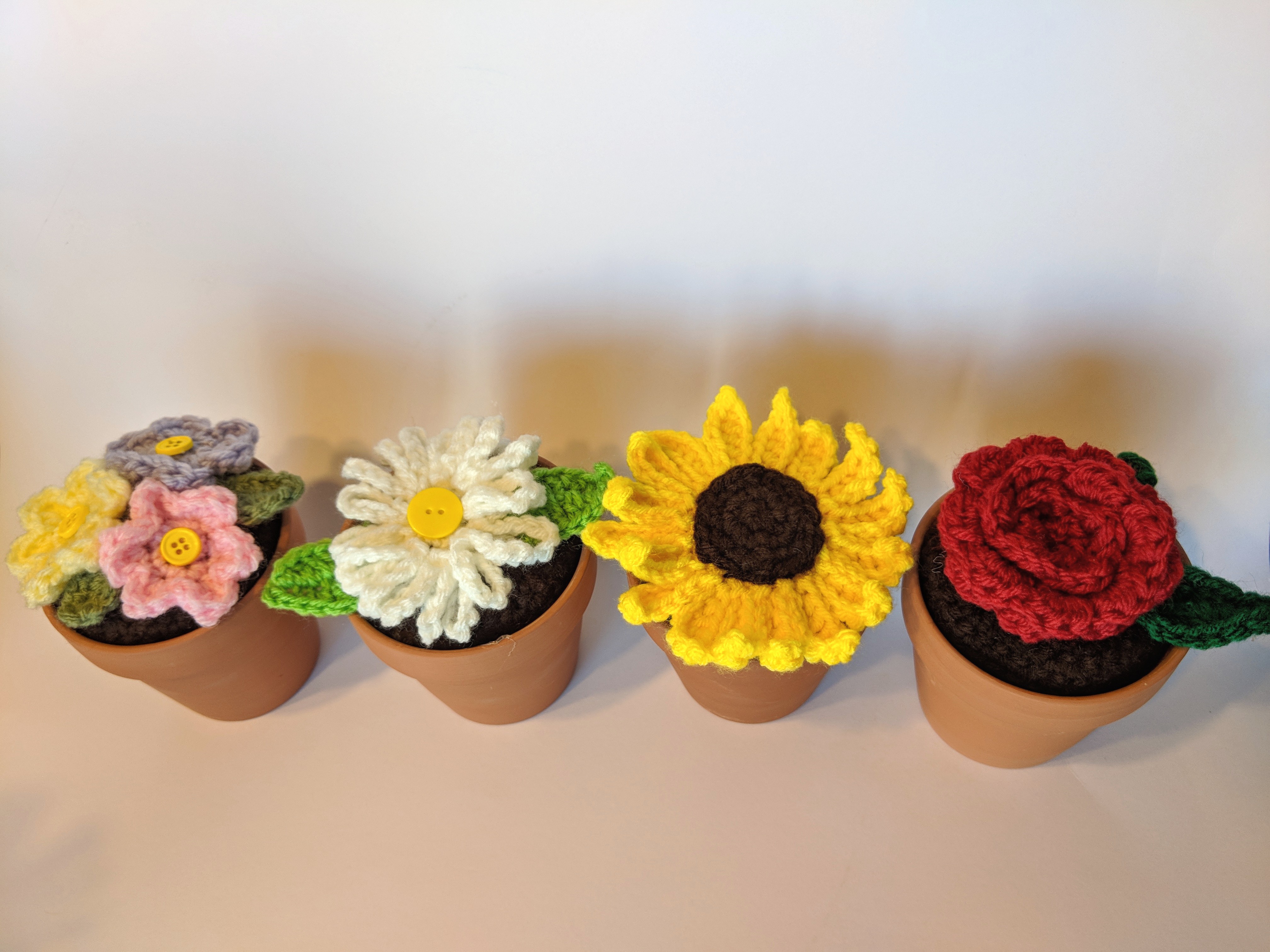 Potted Crochet Flowers To Craft A Home